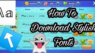 How To Download Stylish Fonts//FOR WRITING NAMES IN STYLES//POKÉMON SUN MOON//MONS AWAKEN//POKETOWN screenshot 5