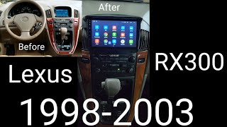: 1998 to 2003 Lexus Rx-300 tesla android screen with backup camera install