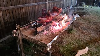 Cooking Pork letchon