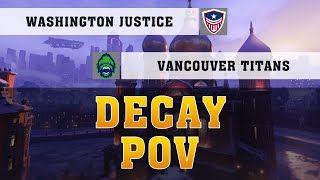 DECAY ZARYA POV ● Washington Justice Vs Vancouver Titans ● Playoffs Week 1 ● OWL POV
