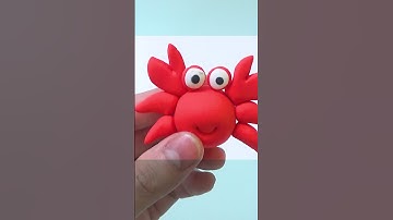 #Short Video DIY How to Make Polymer Clay Crab In the Ocean