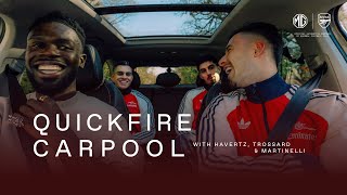Quick Fire Carpool | MG x Arsenal | Episode 1
