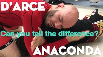 Anaconda vs D’arce Choke. What’s the difference?