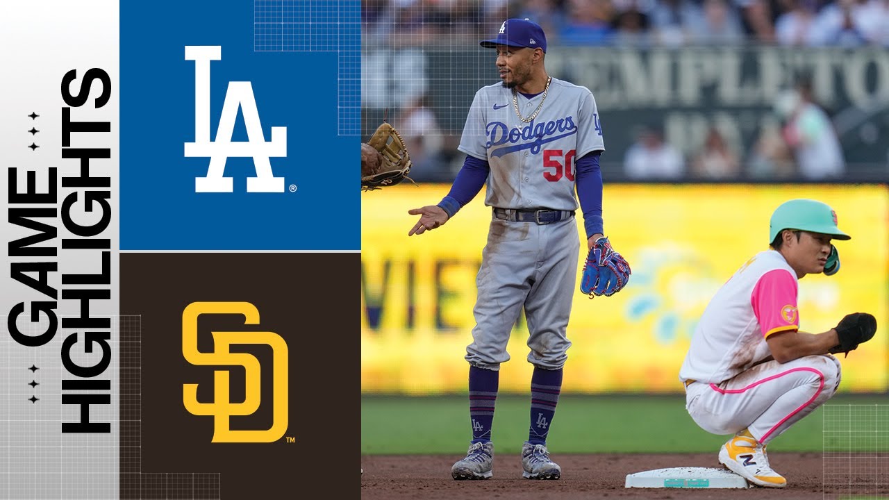 Dodgers vs. Padres Game Highlights (8/4/23)