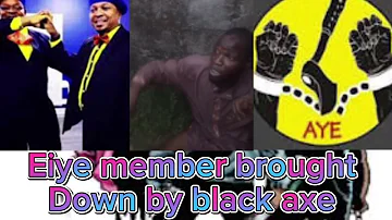 Eiye member brought down by black axe 🪓 confraternity in Lagos