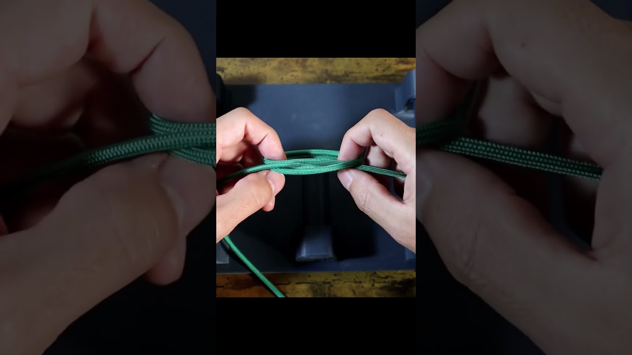 紐を支柱に結ぶ方法【巻き結び】掛け方ショート版 #ロープワーク #結び方 #キャンプ