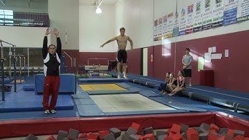 Vault Drills - Front Double Layout on Trampoline featuring Paul Hamm