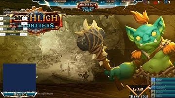 Torchlight Frontiers Alpha 3. Farming on lvl 100 "AoEmaster" (Railmaster) & lvl 100 Dusk Mage.