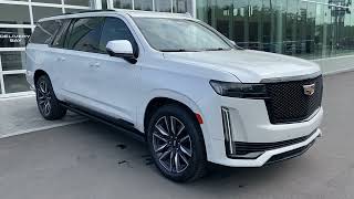 White 2023 Cadillac Escalade Esv Sport Calgary Ab Wolfe Auto Group Stock Number Yc702047A