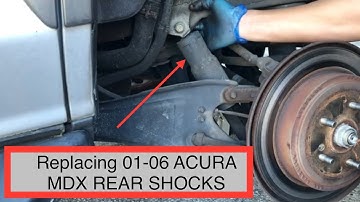 Changing 2001-2006 Acura MDX rear shocks step by step diy tutorial instructions directions