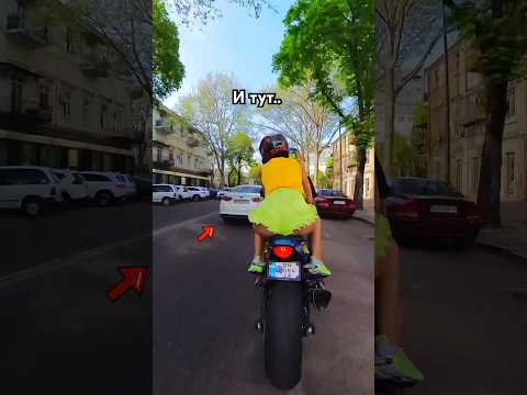 Зачем ему зеркала?..😅 Когда водитель АВТО не любит мотоциклистов🫣 #мото #bikelife #bikelover