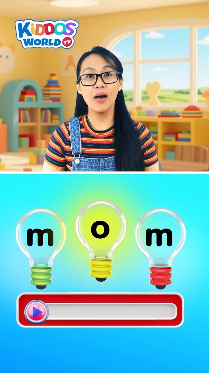 Learn to Read the Word MOM | CVC Phonic Sounds for Kids - YouTube