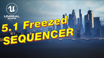 Unreal 5.1 - Freezed Sequencer and Cryptomatte pass.