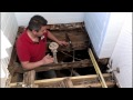 How to repair a bathroom floor structure How to repair a bathroom floor structure