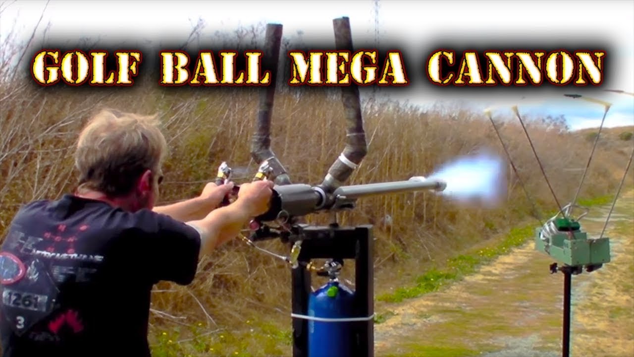 Golf Ball MEGA Cannon!! - YouTube