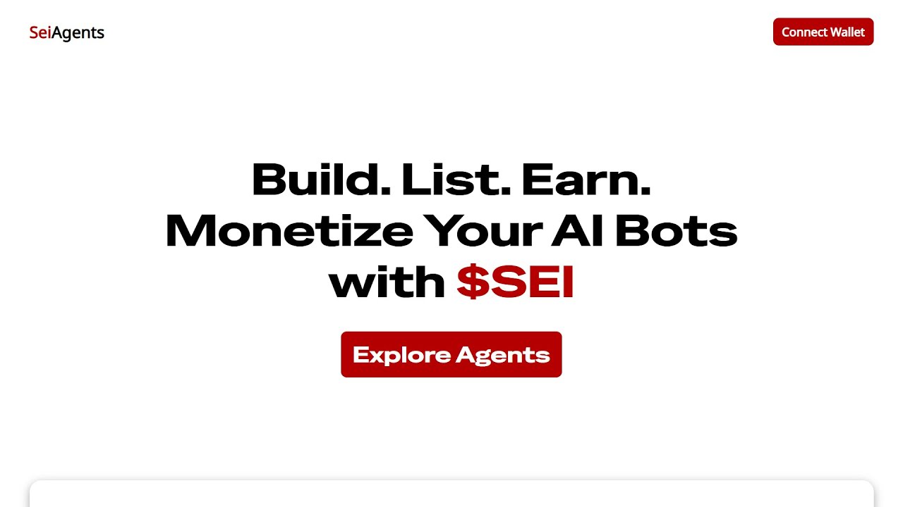 SeiAgents - A Decentralized AI Agent Marketplace on SEI Blockchain ...