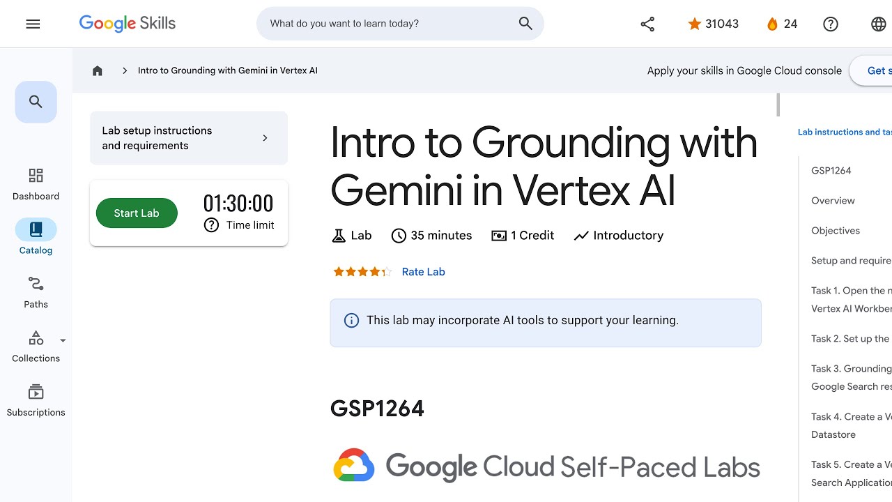 Intro to Grounding with Gemini in Vertex AI GSP1264