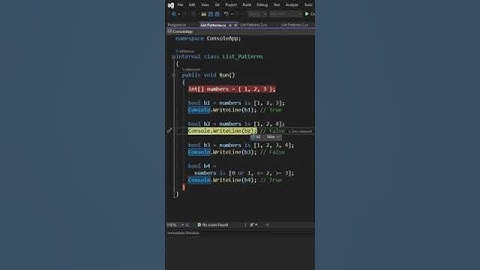 List patterns in C# 11 - part 1 of 2  #shorts #csharp