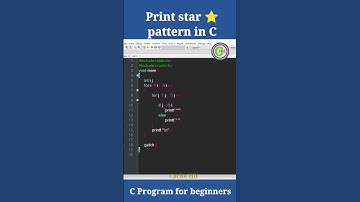 Print Star pattern in C programming #c_programming #starpattern #ytshort