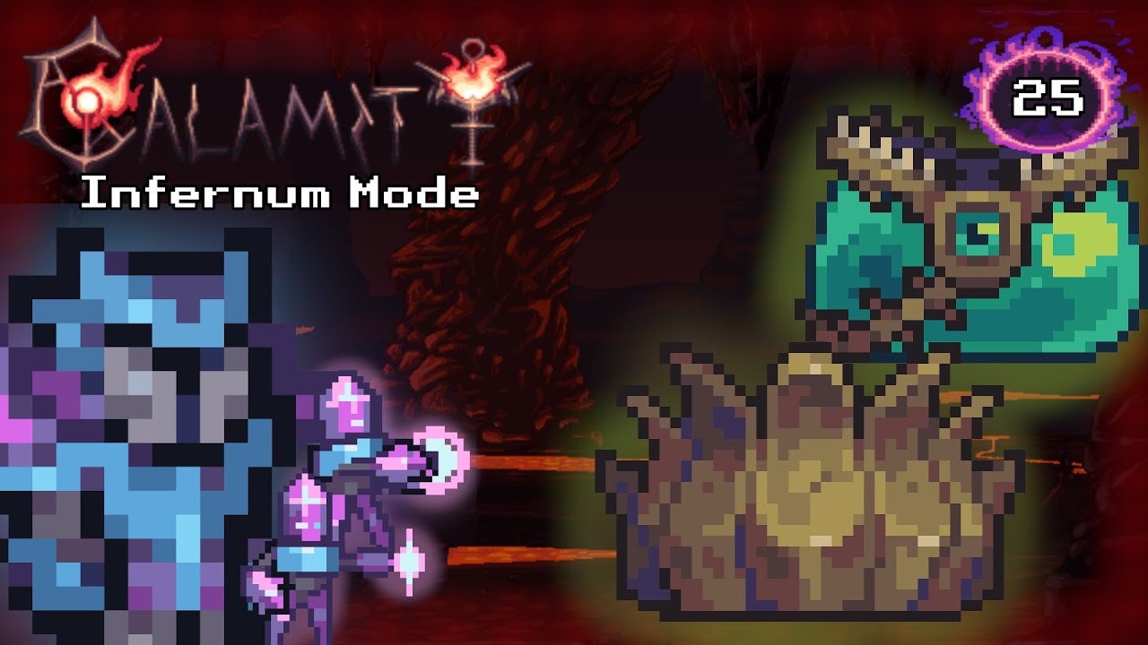 O CÉU FICOU VERDE... SOBREVIVI À CHUVA ÁCIDA NO INFERNAL MODE! Terraria Calamity