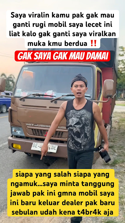 Viralin sopir tabr4k lari gak mau tanggung jawab