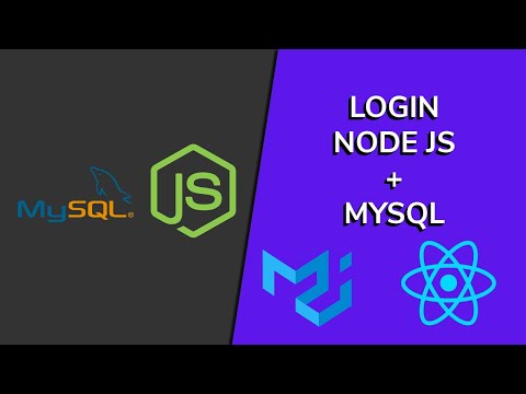 React Js || Login + Node js + MySql