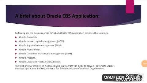 Part1- Introduction to Oracle EBS