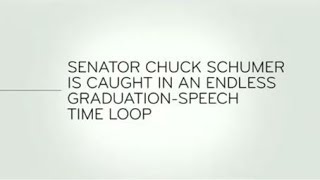 Last Week Tonight - And Now This: Chuck Schumer Is Caught In An Endless Graduation-Speech Time Loop