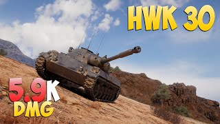 видео: HWK 30 - 3 Kills 5.9K DMG - Причудливый! - Мир Танков картинка: HWK 30 - 3 Kills 5.9K DMG - Причудливый! - Мир Танков