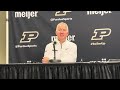 Alabama Post Game Presser | Purdue Head Coach Matt Painter