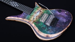 Epic Space Art Guitar - Red Layer Guitars Juggernaut 7