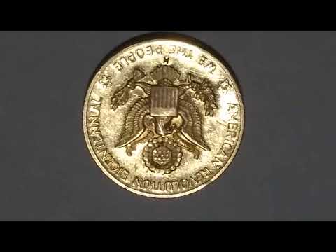 This Coin American Revolution Bicentennial Gold .i Found In Country Of Guam