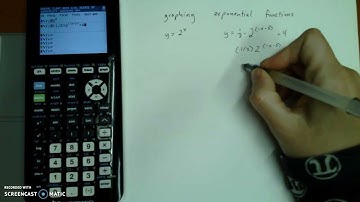 ti-84 graphing calculator: graph exponential function