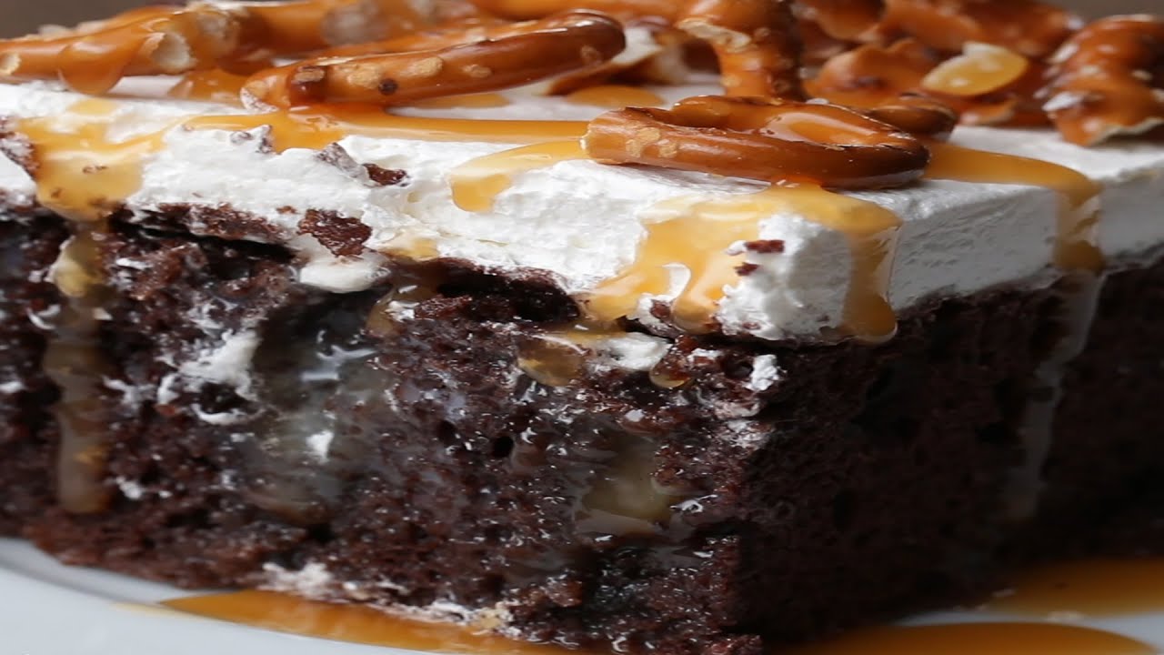 Chocolate Caramel Poke Cake Tasty Chocolate Caramel Poke Cake Tasty
