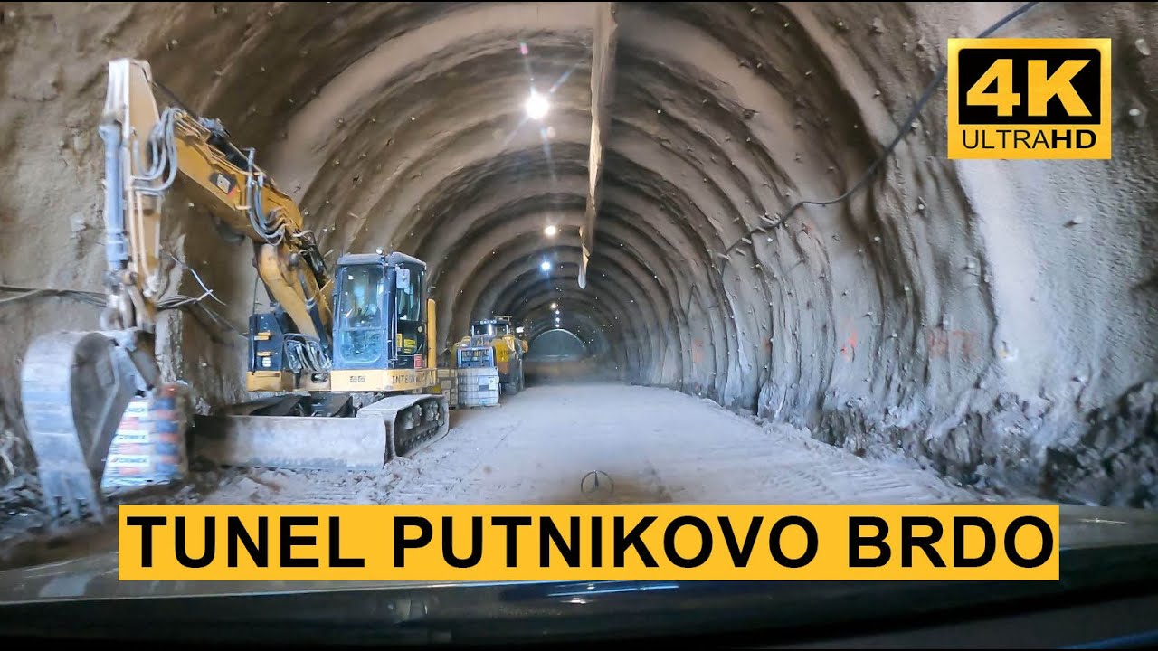 Koridor 5C Doboj. Snimak unutar tunela Putnikovo Brdo.