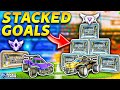 STACKED Rocket League goals vs. NORMAL goals... who wins?