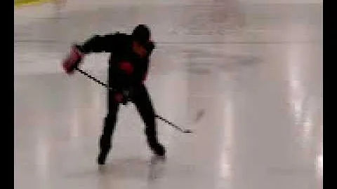 Sean Dangling on the Ice