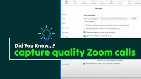 Make sure your zoom calls are ready to edit!