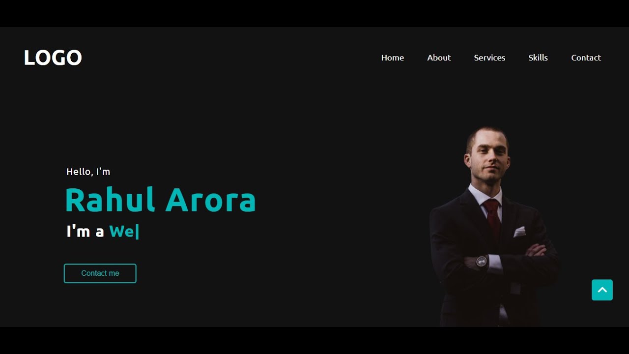 Complete Responsive Personal Portfolio Website | HTML CSS & JavaScript ...