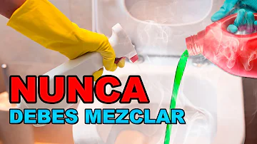 ¿Qué dos productos de limpieza doméstica no se deben mezclar nunca?