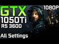 Death Stranding | GTX 1050 Ti + Ryzen 5 3600 | Low vs. Medium vs. High vs. V.High vs. Custom | 1080p