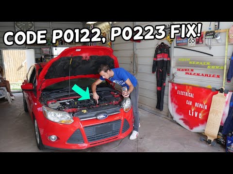 FORD FOCUS CODE P0122 P0223 THROTTLE PEDAL POSITION SENSOR FIX. ENGINE LIGHT ON