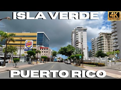Driving Isla Verde Puerto Rico 4K 🇵🇷