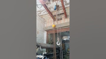 heavy weight 3 ton chain block 2 pes total load 6ton under capacity #short#video#