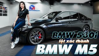 BMW 530i lột xác hoàn toàn thành BMW M5 nhờ gói độ siêu khủng tại Phi Phi Performance