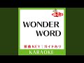WONDER WORD (カラオケ) (原曲歌手:スーパーカー)