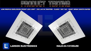 Low Profile Explosion Proof LED Light - 2x2 Lay-In Troffer-Class 1 Div 1&2 - Paint Spray Booth Rated