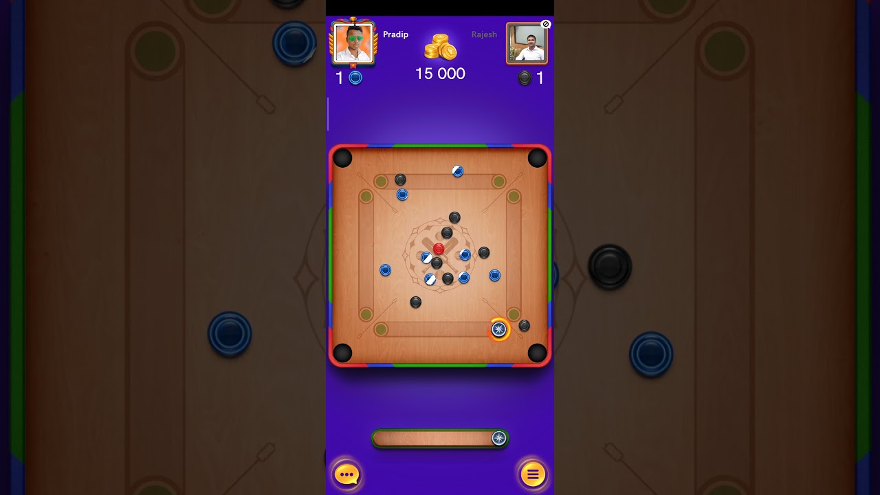 Carrom disc pool🔥 Cricket League Game play 🧡🤍💚💯