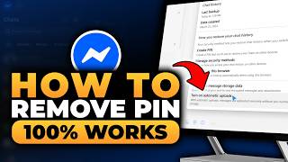 How To Remove PIN in Messenger PC (𝟮𝟬𝟮𝟲) | 100% WORKS | NO Yapping, To The Point! | FAST & EASY screenshot 4