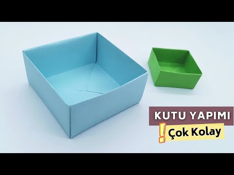 Origami Kutu Yapımı, Kağıttan Kolay Kutu Nasıl Yapılır?